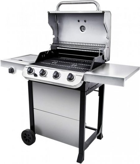 Char-Broil Performance 4-Burner Cart Style Liquid Propane Gas Grill, Stainless Steel