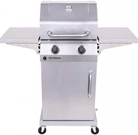 Propane Grills - Burner Cabinet Style Liquid Propane Gas Grill, Stainless Steel