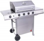 Char-Broil Performance 4-Burner Cart Style Liquid Propane Gas Grill, Stainless Steel