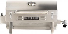 Masterbuilt Portable Propane Grill, Stainless Steel
