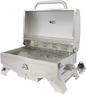 Pit Boss Grills Pit Stop Single-Burner Portable Tabletop Grill , Grey