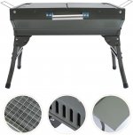 generic Practical Charcoal Grill Premium Camping Rack Portable Barbecue Rack Outdoor Foldable Grill Portable Grill Charcoal Camping Grill BBQ Grill Portable Stainless Steel Grill