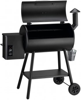 Z GRILLS Wood Pellet Grill Holiday 8-in-1 BBQ Smoker with PID Controller for Outdoor Cooking 553 SQIN Barbecue Area 10LB Hopper