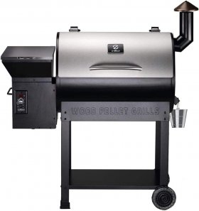 Z GRILLS Wood Pellet Grill & Smoker,700 sq Cooking Area 8 in 1 Barbecue Grill with Newest Updated Digital Controls,for Home, party, and Tailgating