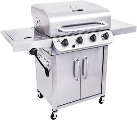 Char-Broil Performance Stainless Steel 4-Burner Cabinet Style Liquid Propane Gas Grill