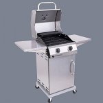 Propane Grills - Burner Cabinet Style Liquid Propane Gas Grill, Stainless Steel