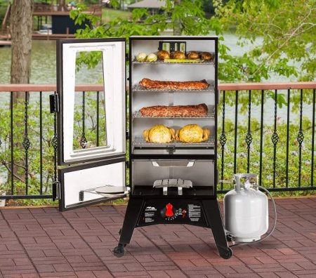 Masterbuilt Propane Smoker with Thermostat Control, 40 inch, Black