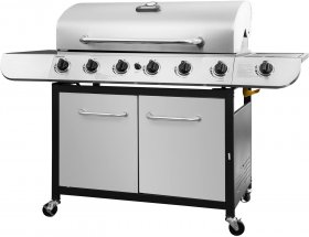 Royal Gourmet Cabinet Propane Gas Grill, 6-Burner, Stainless Steel