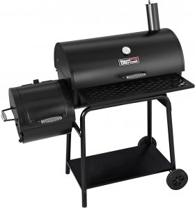 Royal Gourmet 30IN Charcoal Grill with Offset Smoker, Black