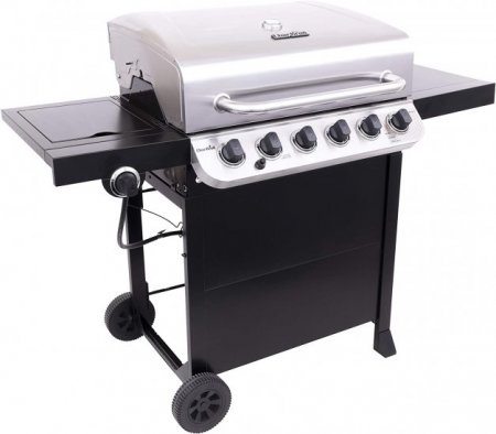 Char-Broil Performance 6-Burner Cart Style Gas Grill, Stainless/Black