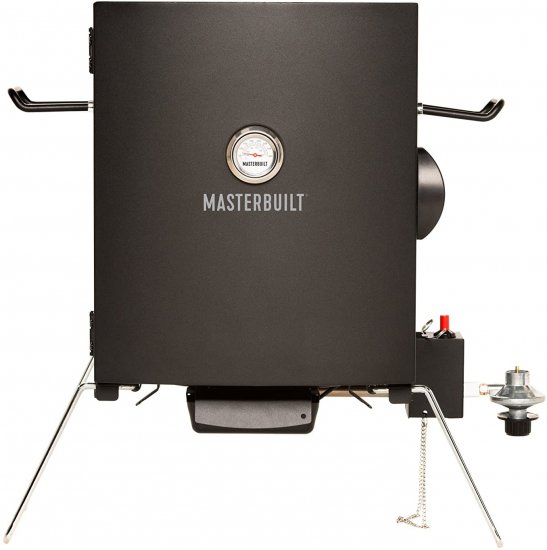 Masterbuilt MPS 20B Patio-2-Portable Propane Smoker, Black