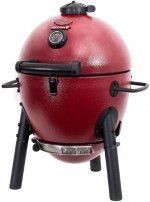 Char-Griller AKORN Jr. Portable Kamado Charcoal Grill, Red