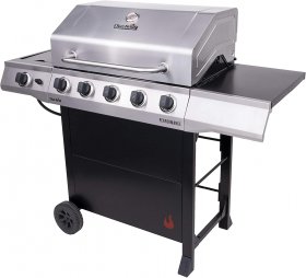 Char-Broil Performace 5-Burner Cart-Style Liquid Propane Gas Grill, Stainless/Black