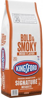 Kingsford 32080 Original Charcoal Briquettes with Mesquite, 8 Pound (Pack of 1), Black