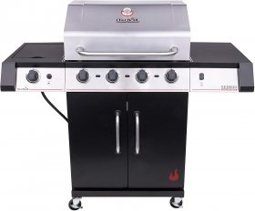 Char-Broil Performance TRU-Infrared 4-Burner Cabinet-Style Liquid Propane Gas Grill, Stainless/Black