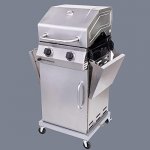 Propane Grills - Burner Cabinet Style Liquid Propane Gas Grill, Stainless Steel