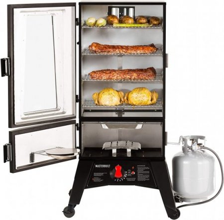 Masterbuilt Propane Smoker with Thermostat Control, 40 inch, Black