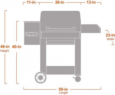 Monument Grills Octagonal Column Wood Pellet Grill Outdoor Smoker