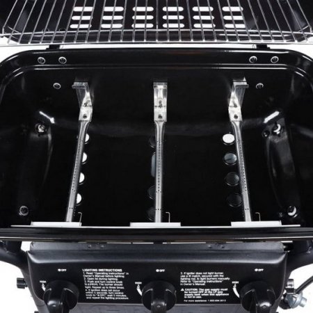 3 Burner 27,000 BTU Gas Grill, Black