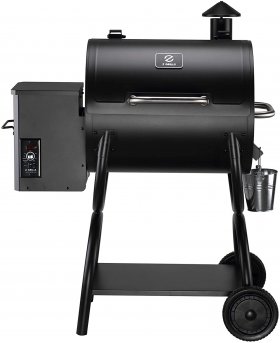 Z GRILLS 550A 2021 Upgrade Wood Pellet Grill 8-in-1 BBQ Smoker with Digital Controller, 590 Sq In, Black