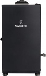 Masterbuilt Digital Electric Smoker, 30 inch, Black & Universal Leg Extension Kit, Black