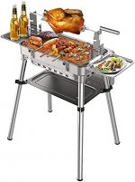 MYHZH Home Outdoor Barbecue Stove Car Charcoal Grill Outdoor Portable Portable Barbecue Villa Garden Barbecue Folding Oven (Color : A)