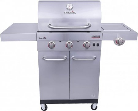 Char-Broil Signature TRU Infrared 3-Burner Cabinet Style Gas Grill, Stainless Steel