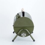 Charcoal Grill, Household Portable Barbecue Grill Charcoal Oven Charcoal Barbecue Grill For Party Camping Outdoor (Color : Red)