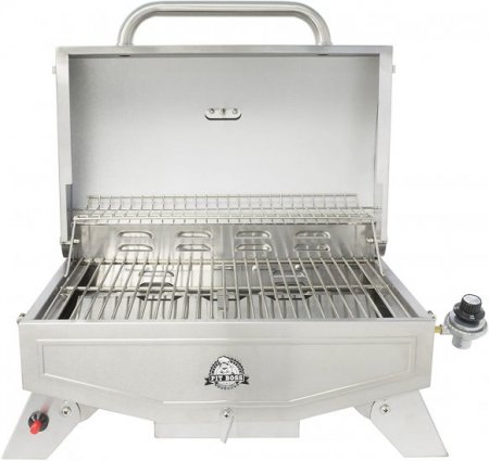 Pit Boss Grills Pit Stop Single-Burner Portable Tabletop Grill , Grey