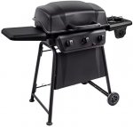 Classic Liquid Propane Gas Grill - With Side Burner, 24.1 x 51.2 x 43.5 inches, Black