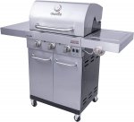 Char-Broil Signature TRU Infrared 3-Burner Cabinet Style Gas Grill, Stainless Steel