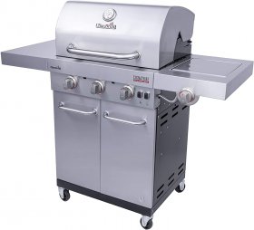 Char-Broil Signature TRU Infrared 3-Burner Cabinet Style Gas Grill, Stainless Steel