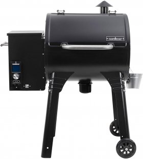 Camp Chef PG24XT Smoke Pro Pellet BBQ with Digital Controls and Stainless Temp Probe Smoker Grill, Black