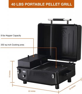 Z GRILLS Portable Wood Pellet Grill & Electric Smoker