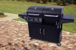 Char-Broil Deluxe 1010 3-Burner Liquid Propane and Charcoal Combo Grill