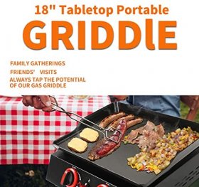 Propane Grills- 2 Burner Portable Griddle