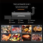 Z GRILLS 550A 2021 Upgrade Wood Pellet Grill 8-in-1 BBQ Smoker with Digital Controller, 590 Sq In, Black