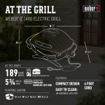 Weber Q1400 Electric Grill, Gray