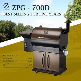Z GRILLS Wood Pellet Grill Smoker for Outdoor Cooking with Cover, 2021 Upgrade, 8-in-1 & Pid Controller