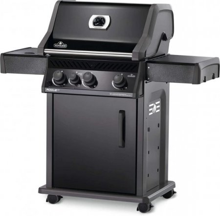 Napoleon Rogue XT 425 SIB Gas Grill, sq. in + Infrared Side Burner, Black