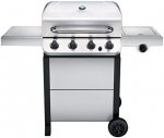 Stainless Steel Liquid Propane Gas Grill - Performance 4-Burner Cart Style