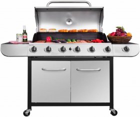 Royal Gourmet Cabinet Propane Gas Grill, 6-Burner, Stainless Steel