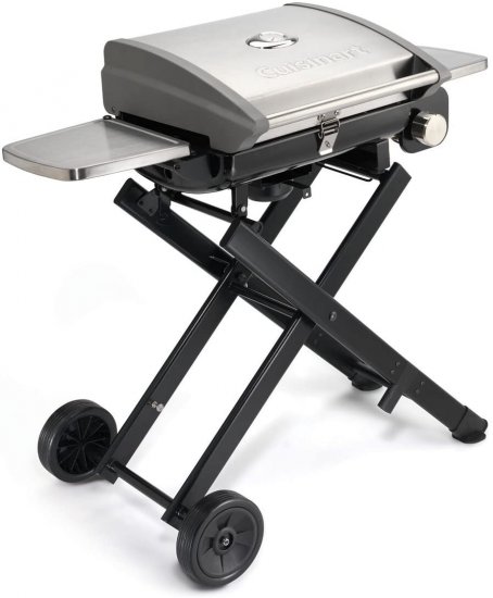 Cuisinart CGG-240 All Foods, 27.3\" L x 38\" W x 23.5\" H, Roll-Away Gas Grill, Stainless Steel