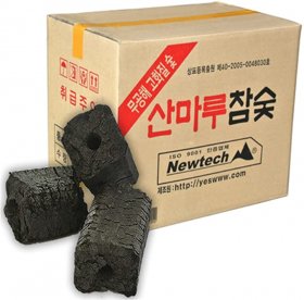 NEWTECH Bamboo Charcoal for Outdoor Camping / 1Box (10 Bags) / 353 oz (10kg) /