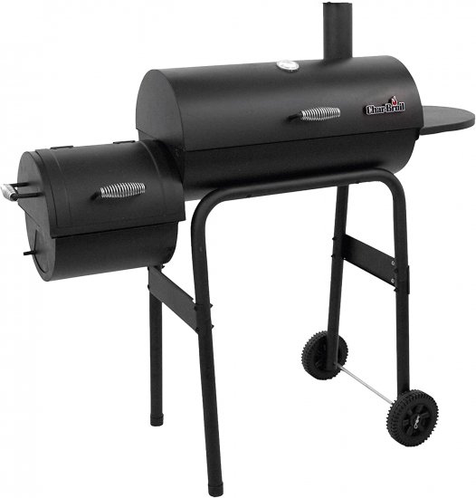 Char-Broil American Gourmet Offset Smoker, Black,Standard