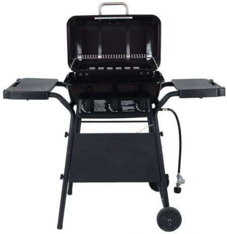 3 Burner 27,000 BTU Gas Grill, Black