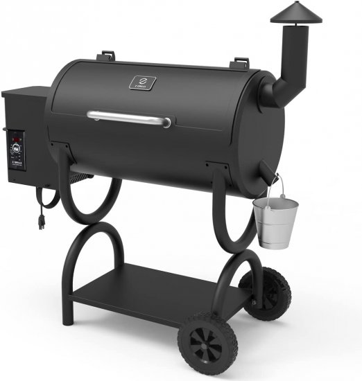 Z GRILLS Wood Pellet Grill BBQ Smoker Black