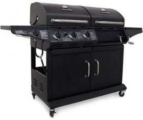 Char-Broil Deluxe 1010 3-Burner Liquid Propane and Charcoal Combo Grill