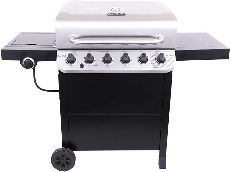 Char-Broil Performance 6-Burner Cart Style Gas Grill, Stainless/Black