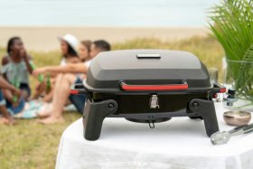 Megamaster Propane Gas Grill, Red + Black